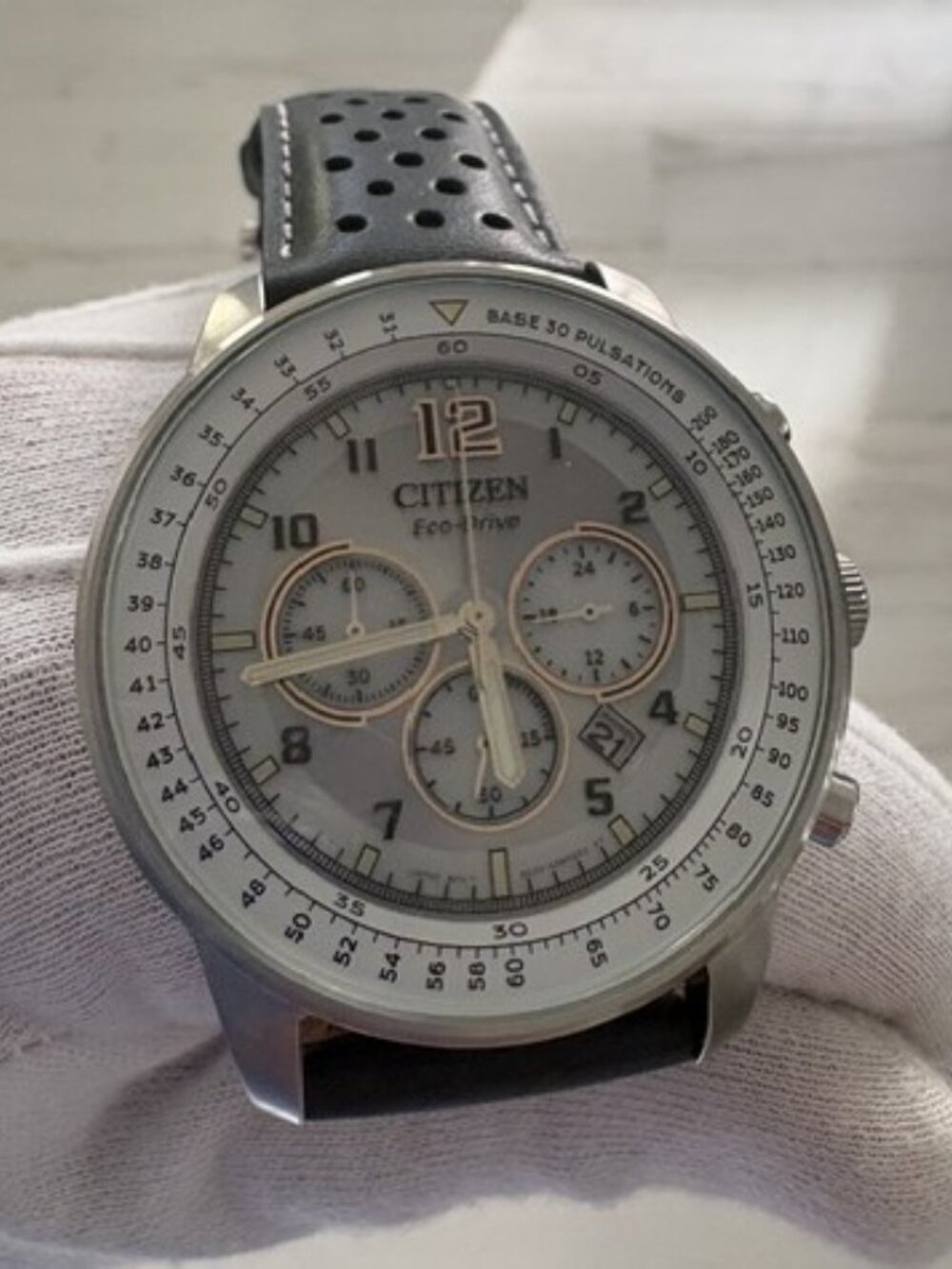 Citizen Eco-Drive Men's Gray Chronograph Watch - Picture 3 of 8